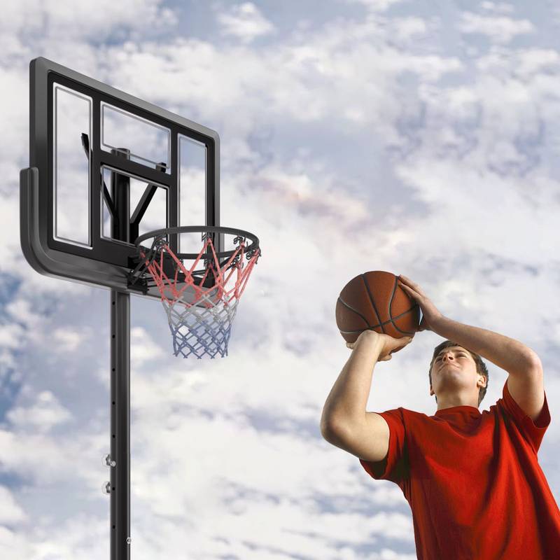 Adjustable Basketball Hoop Set with Balls and Accessories