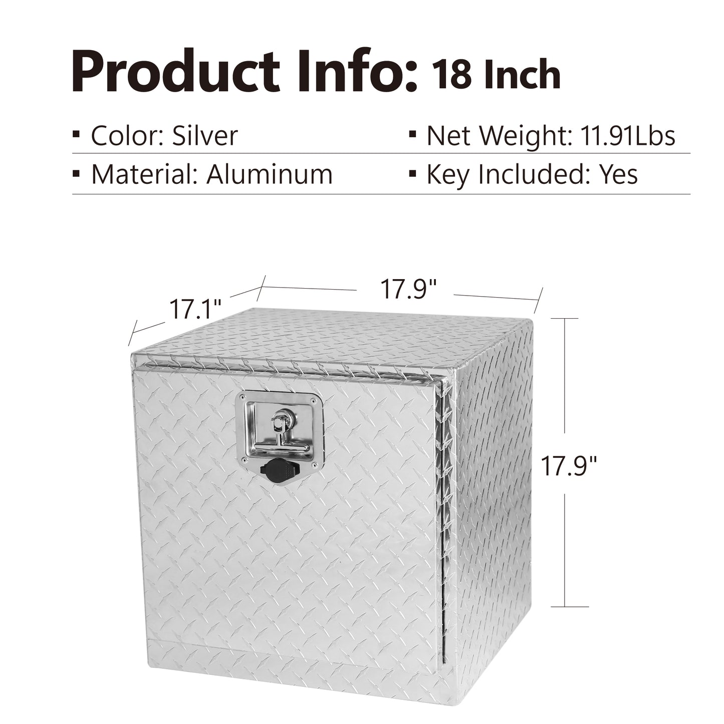 Rugged Aluminum Tool Storage Chest for Trucks and RVs