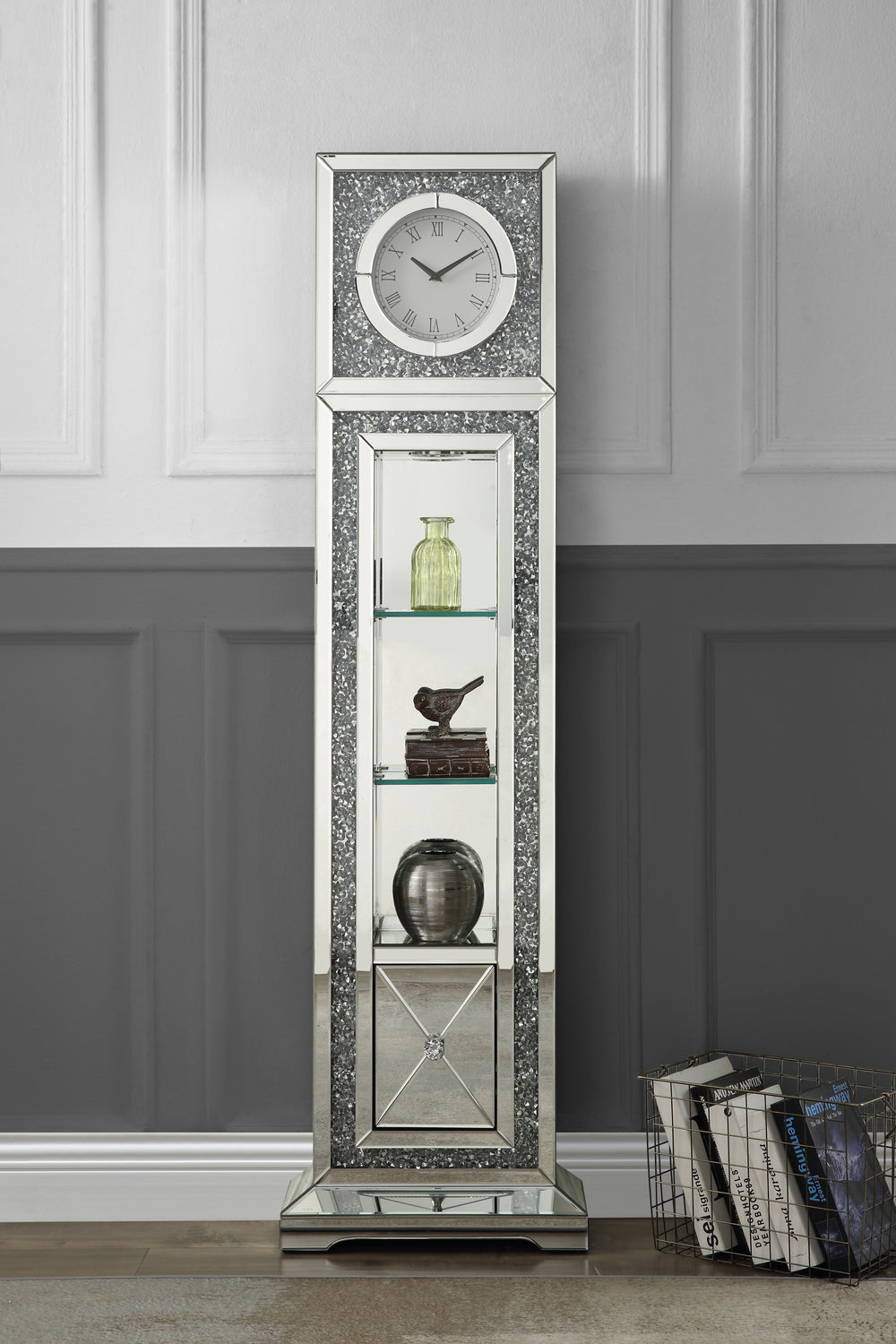 Shimmering Elegance Grandfather Clock