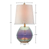 Luminous Iridescent Glass Lamp