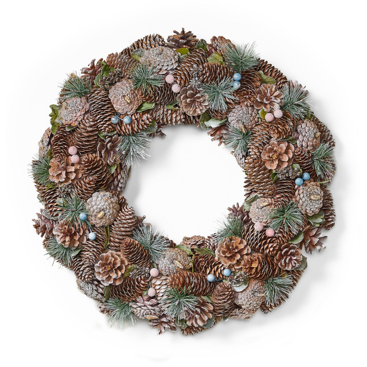 Cozy Pine Cone Wreath