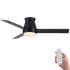 Sleek Black Ceiling Fan with Light