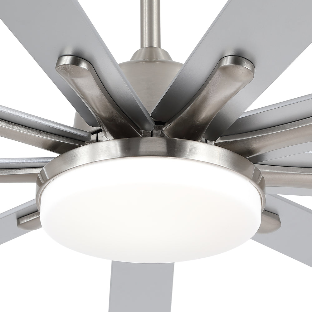 Smart Brushed Nickel Ceiling Fan with Remote Control