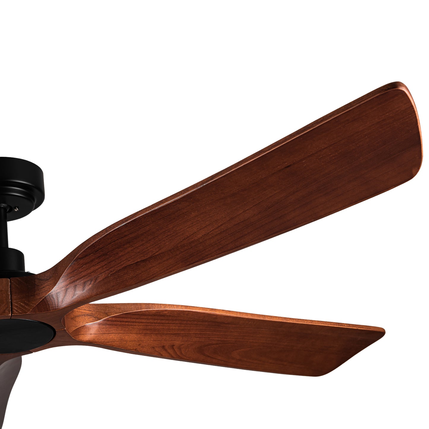 Rustic Walnut Ceiling Fan with Remote