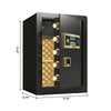 Secure Haven: Fireproof & Waterproof Digital Safe with Secret Code and Hidden Compartment