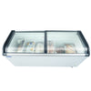 ChillWave Mobile Ice Cream Freezer with Glass Lid and LED Lights