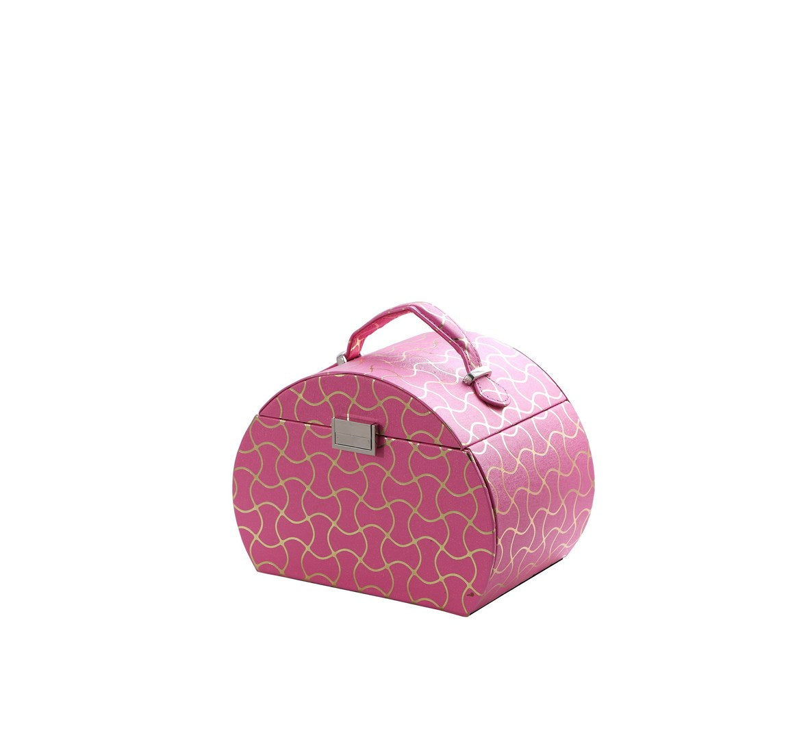 Vibrant Pink Jewelry Travel Case