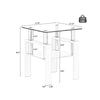 Chic Glass Side Tables Set