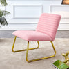 Chic Pink Plush Lounge Chair