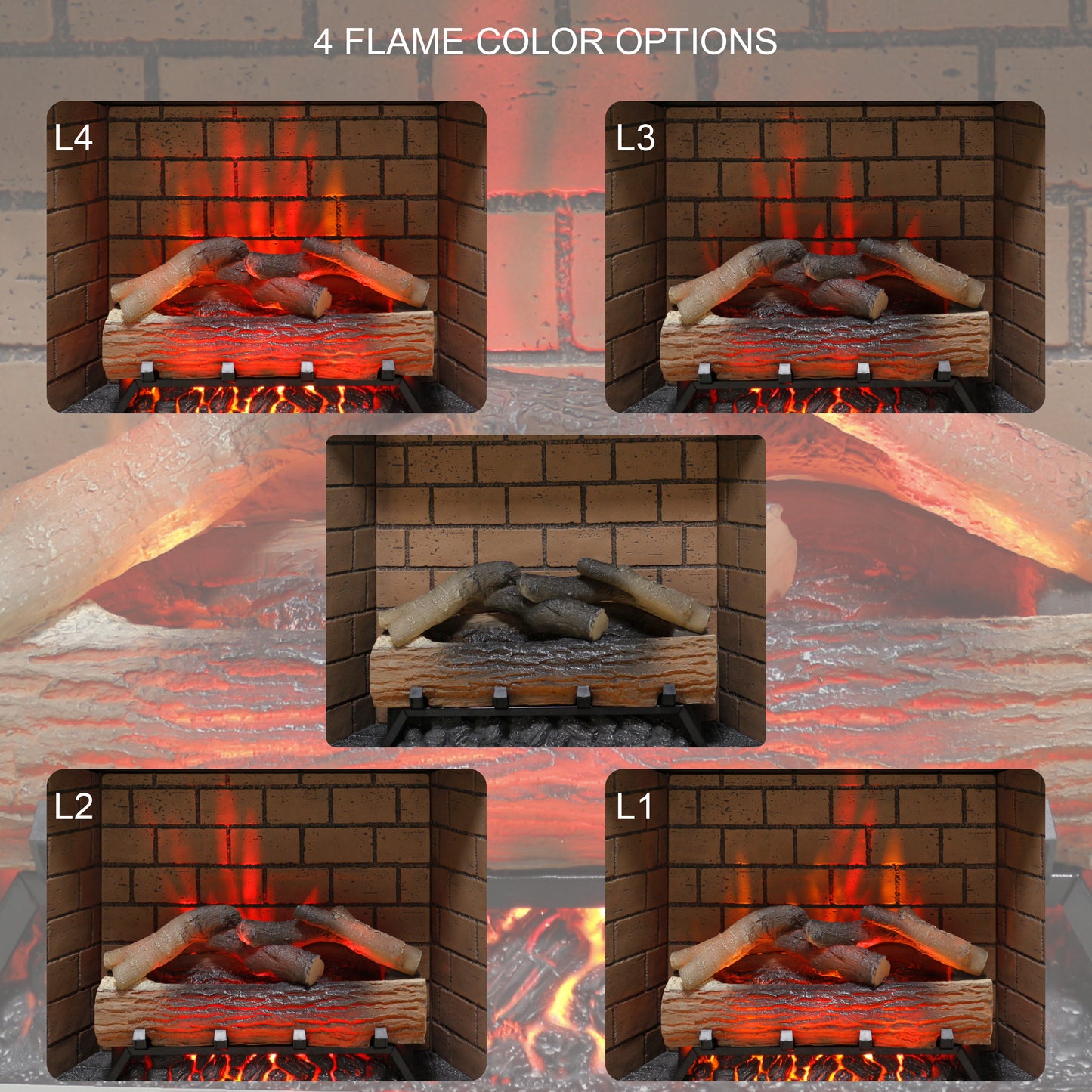 Cozy Glow Infrared Electric Fireplace Insert