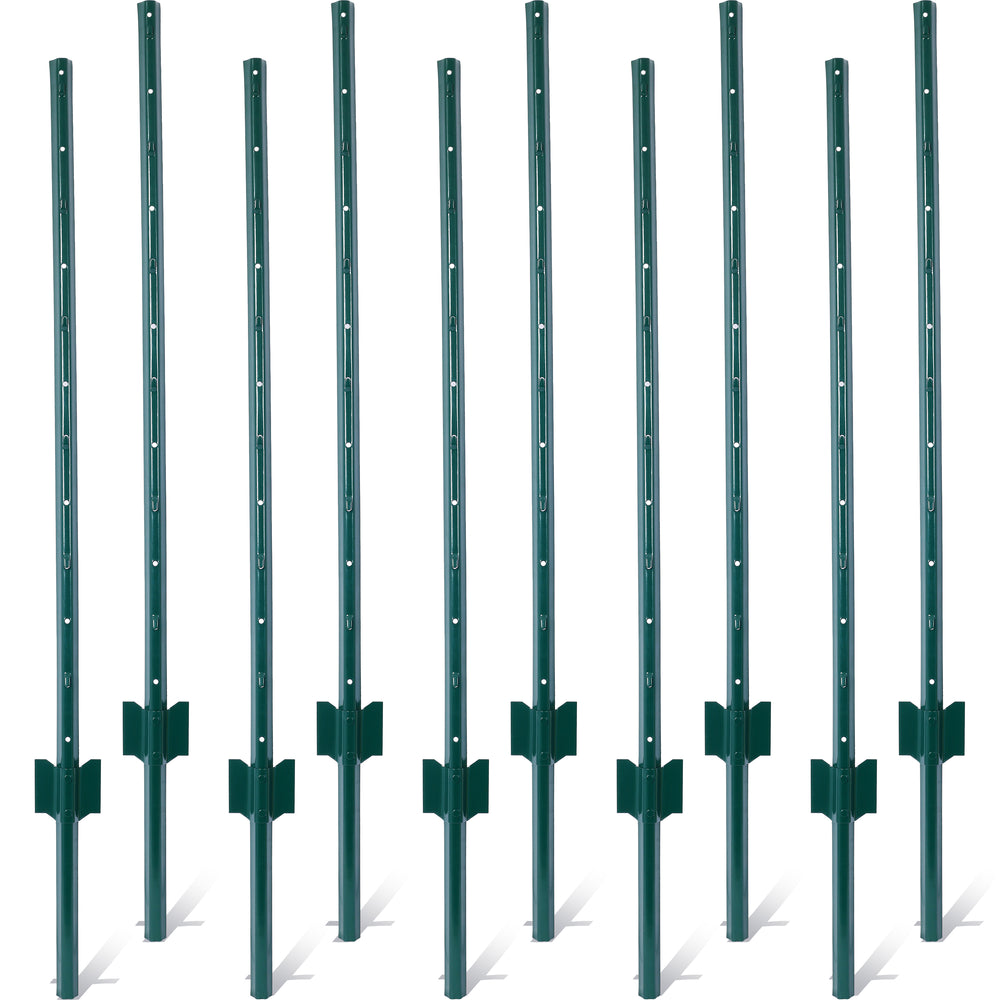 Sturdy Steel Fence Posts - Heavy Duty Pack for Garden Fencing