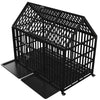 Ultimate Heavy-Duty Dog Crate with Wheels & Dual Access