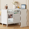 Farmhouse Charm L-Shaped Buffet & Coffee Bar