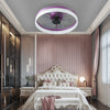 Dimmable LED Ceiling Fan - Modern Aura in Purple