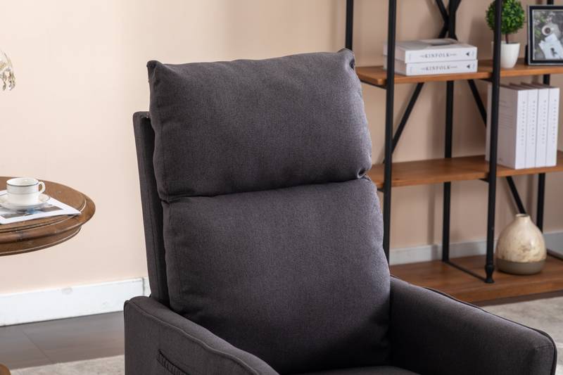 Cozy Glider Rocker Chair - Dark Gray