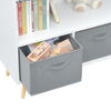 Cozy Kids Bookcase with Fun Fabric Bins