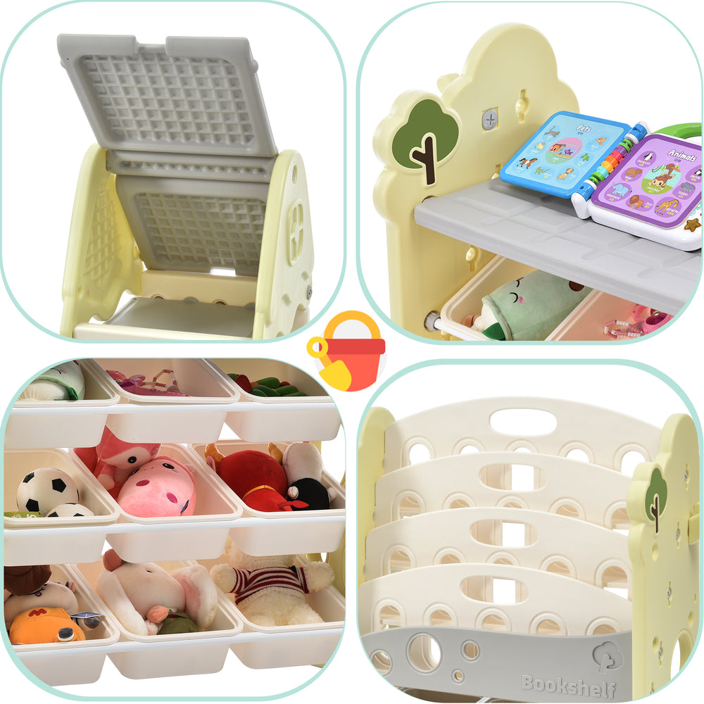 FunSpace Kids Organizer: Colorful Toy & Book Storage!