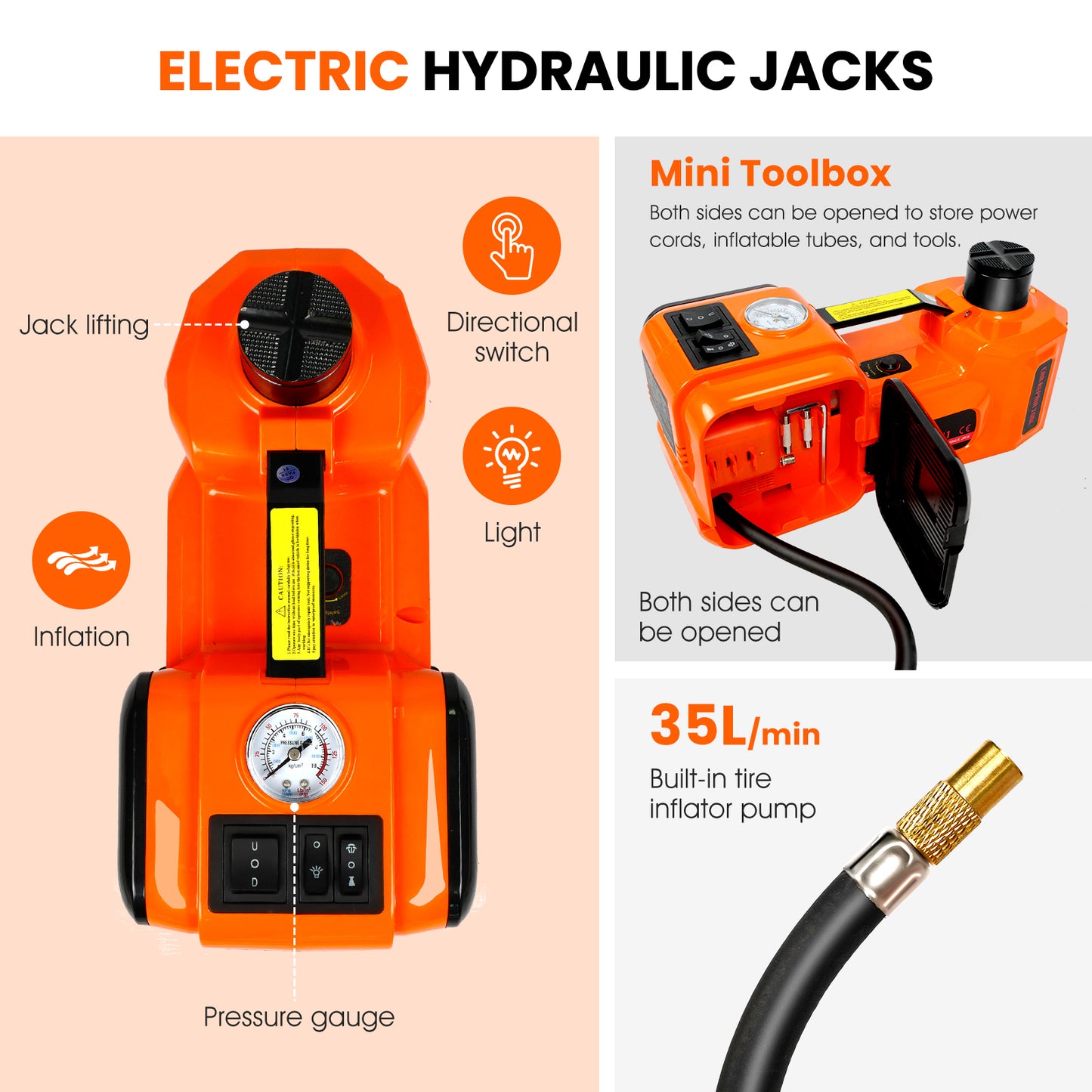 Power Lift Electric Car Jack Kit