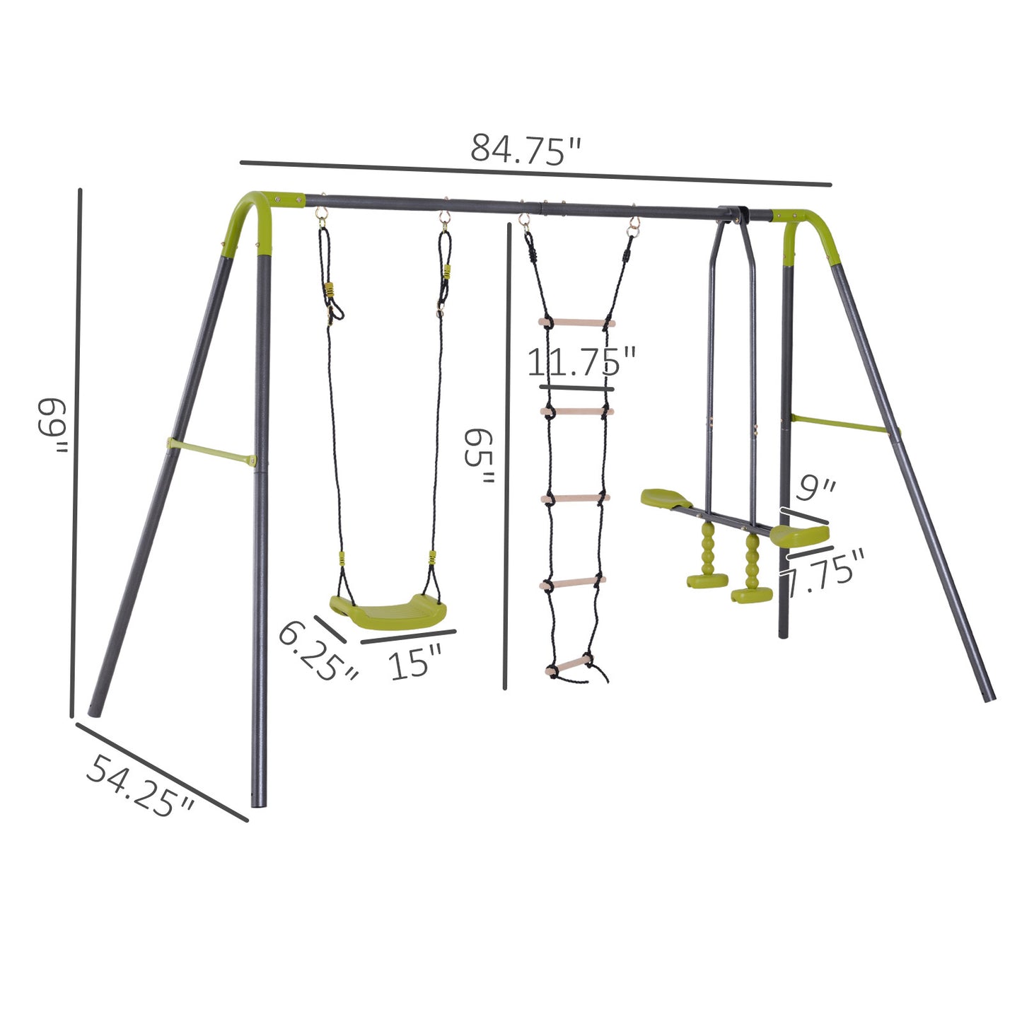 Ultimate Kids’ Backyard Swing Set: Swing, Glide, and Climb Fun!