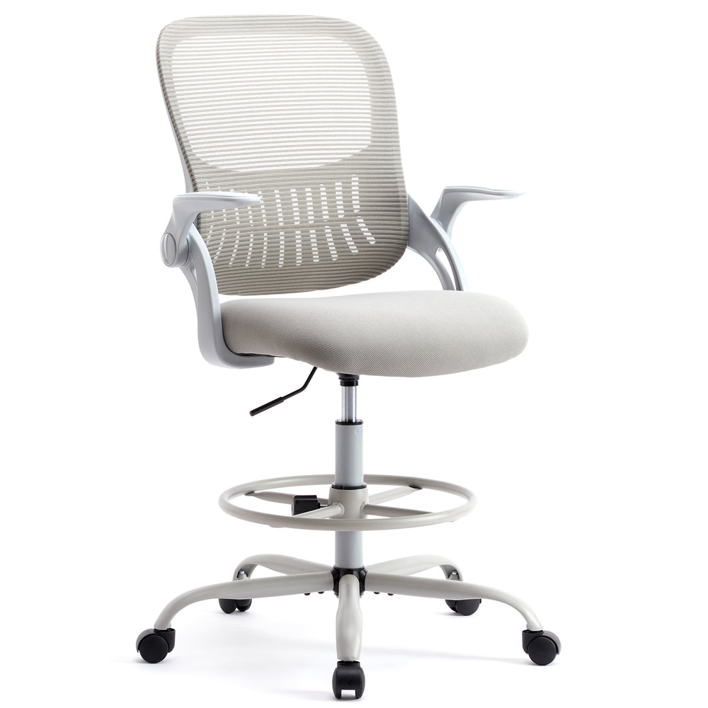 CozyLift Tall Ergonomic Office Chair with Flip-Up Armrests