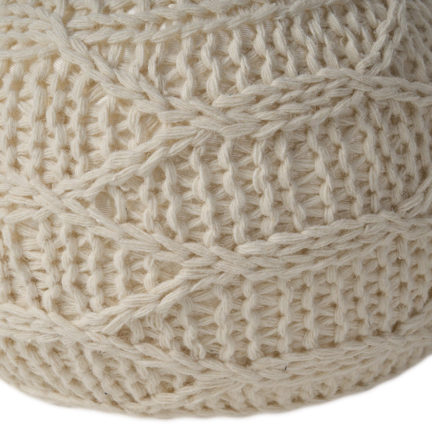 Cozy Malibu Wool Pouf