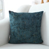 Chic Blue and Gold Chenille Pillow