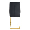 Chic Faux Leather Dining Chairs Set