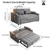 Versatile Velvet Sofa Bed with USB Charging & Adjustable Backrest