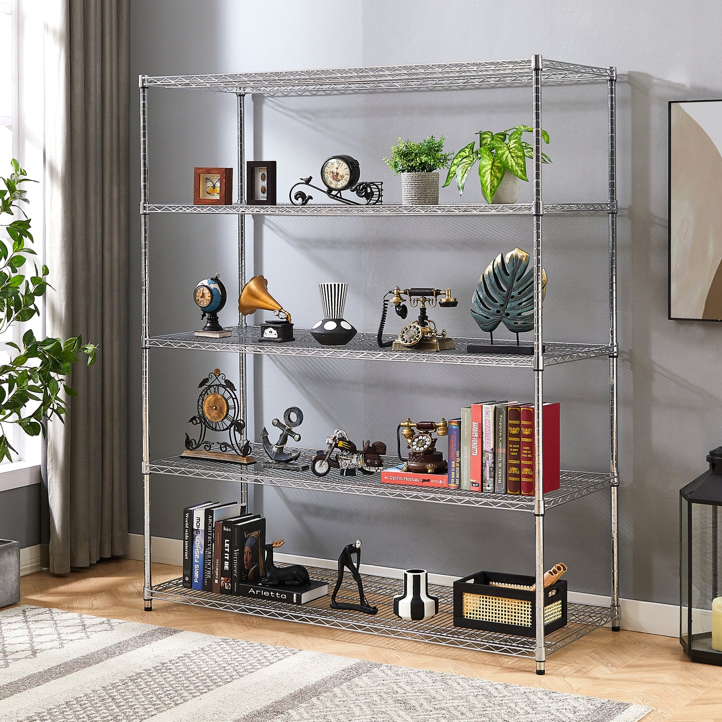 Maxi-Shelf Pro: Heavy-Duty Adjustable Wheel Racks