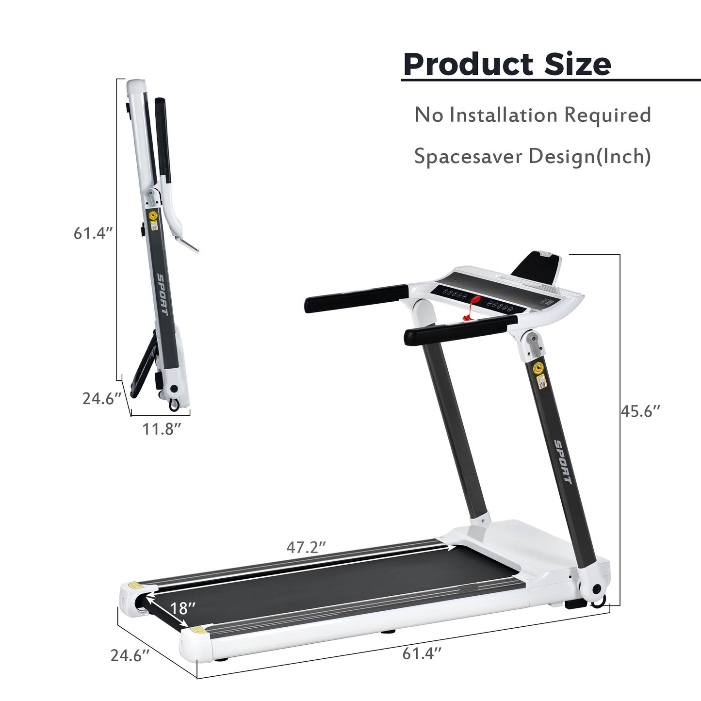 FitFold Treadmill: Your Personal Home Fitness Buddy with Bluetooth!