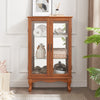 Elegant Lighted Curio Cabinet with Adjustable Shelves