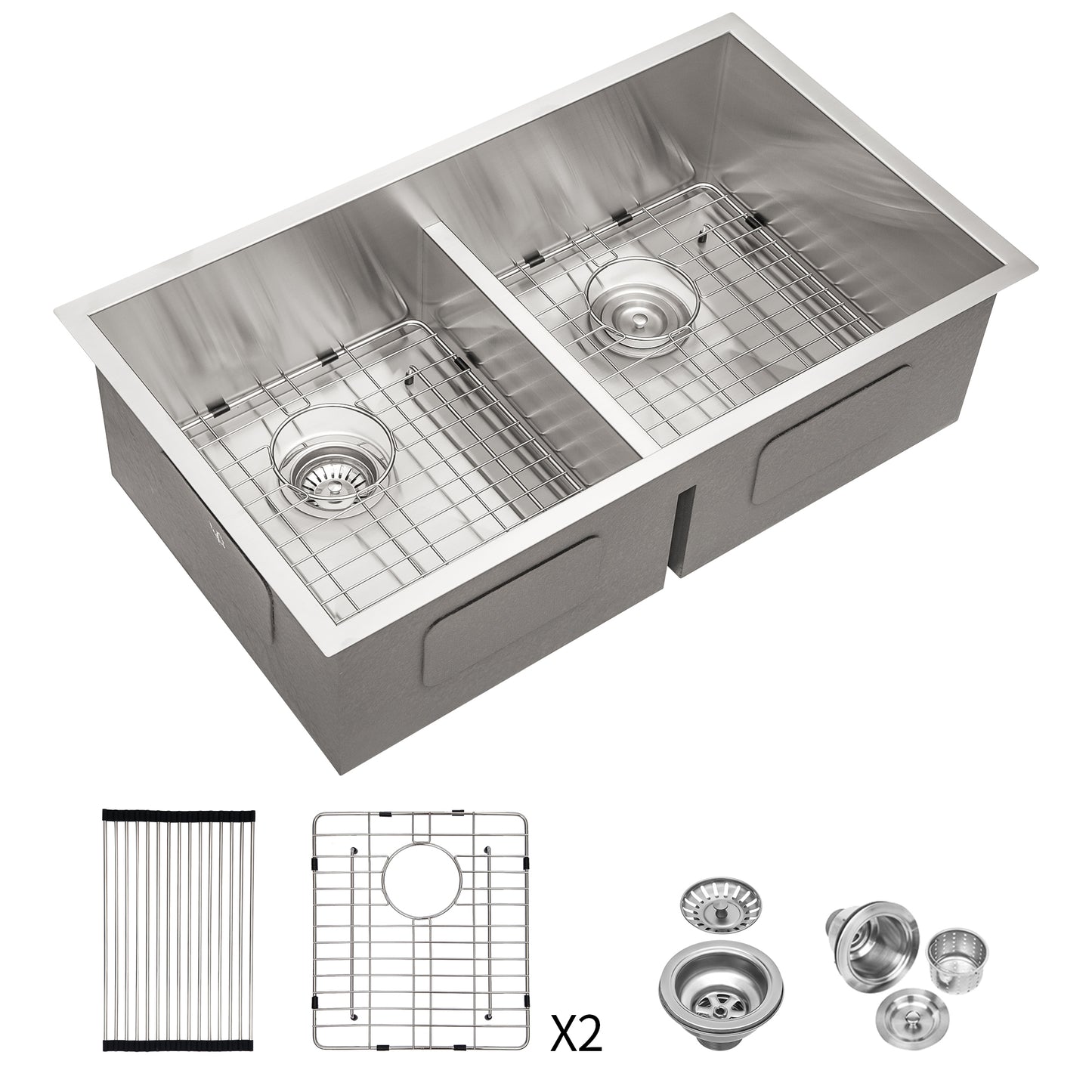 Deluxe Double Undermount Kitchen Sink