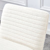 Chic White Armless Sofa Chair with Gold Legs