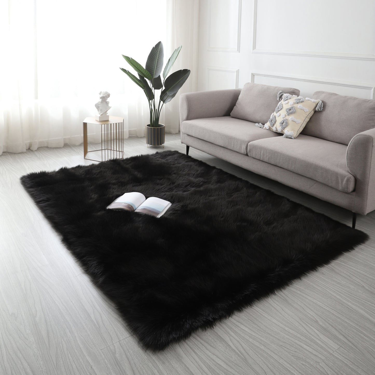 Snuggle Soft Faux Fur Area Rug