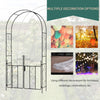 Charming Garden Arch with Gate - Perfect for Climbing Plants & Weddings