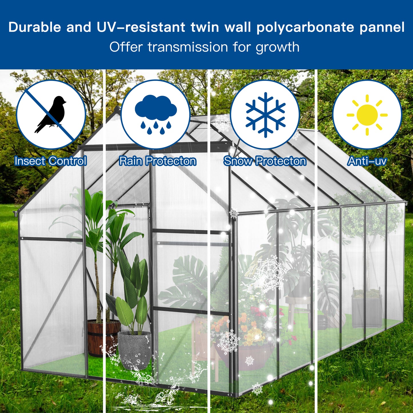 Ultimate Outdoor Greenhouse - Heavy Duty Walk-In for All Seasons