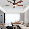 Sleek Black Ceiling Fan with Remote and Dimmable LED Light