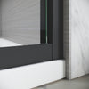 Sleek Black Semi-Frameless Sliding Shower Door