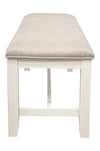 Cozy Beige Dining Bench