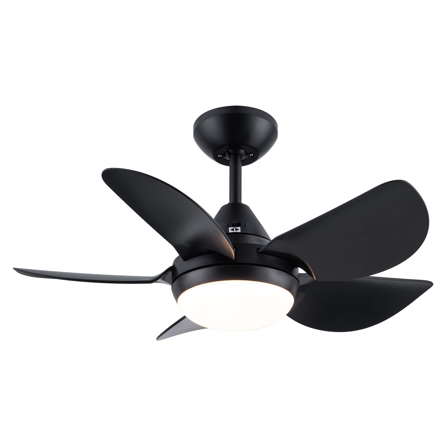 Sleek Matte Black LED Ceiling Fan