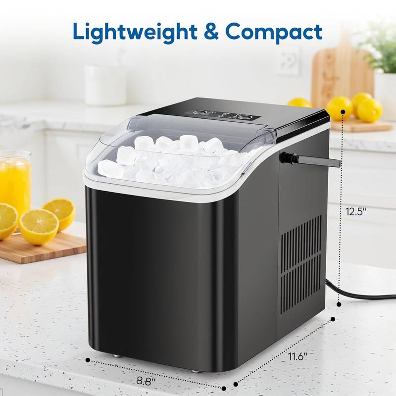 Quick Chill Ice Maker: Fast, Self-Cleaning & Portable for Any Occasion