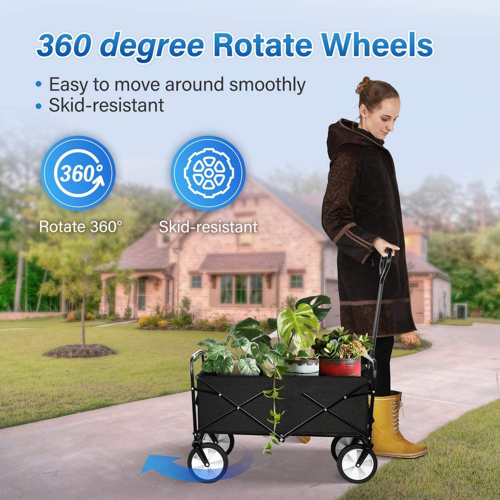 Ultimate Folding Hand Cart with Canopy – Ideal for Shopping, Picnics & Camping!