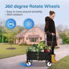 Ultimate Folding Hand Cart with Canopy – Ideal for Shopping, Picnics & Camping!
