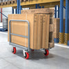 Heavy-Duty Steel Panel Cart with Handrails