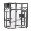 Spacious Gray Cat Condo