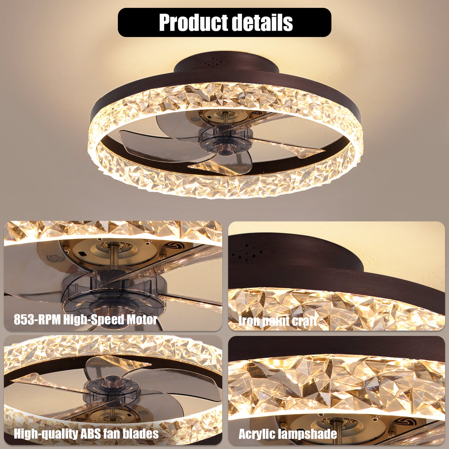 Breezy Light Remote Ceiling Fan