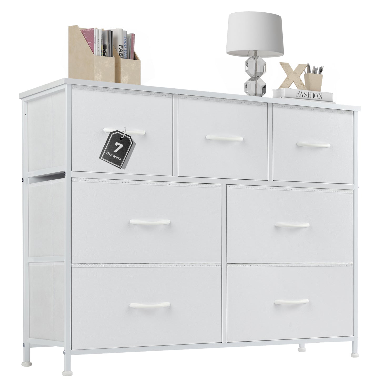 Chic White Wardrobe Locker with Ample Storage