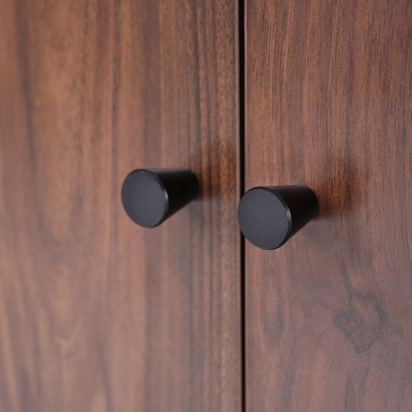 Chic Walnut Bathroom Vanity with Soft-Close Doors