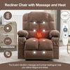 Cozy Heat & Massage Rocker Recliner
