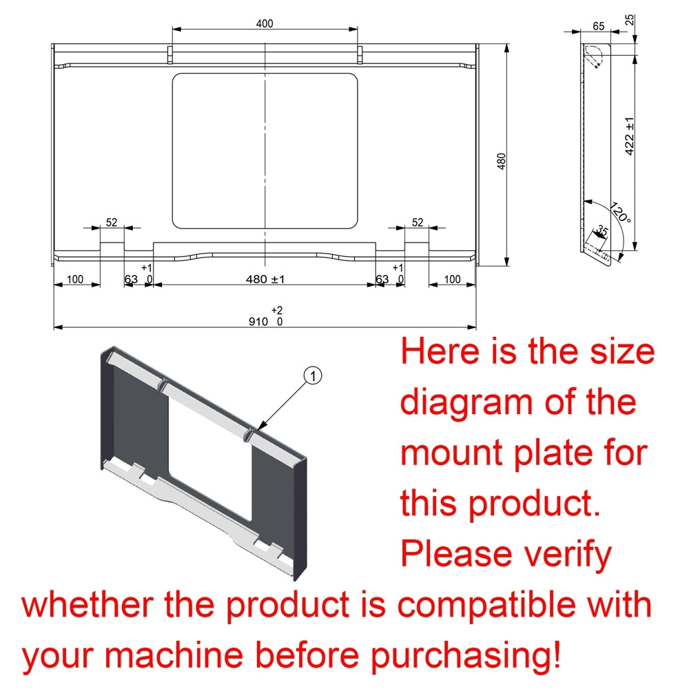 Versatile Mini Skid Steer 4-in-1 Bucket Attachment